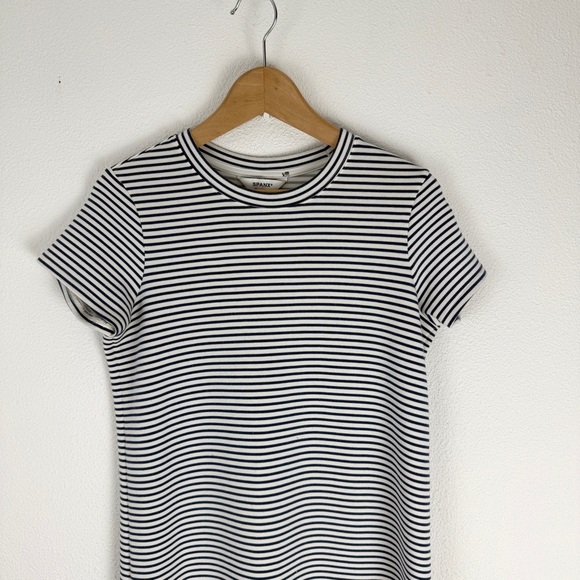 Evereve SPANX The AirEssentials Air Essentials Stripe T-shirt Maxi Dress Small - Picture 3 of 9